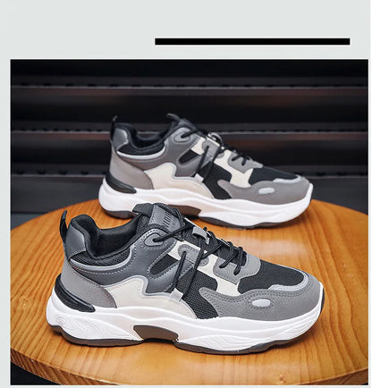 Men’s Lace-Up Breathable Athletic Sneakers-7