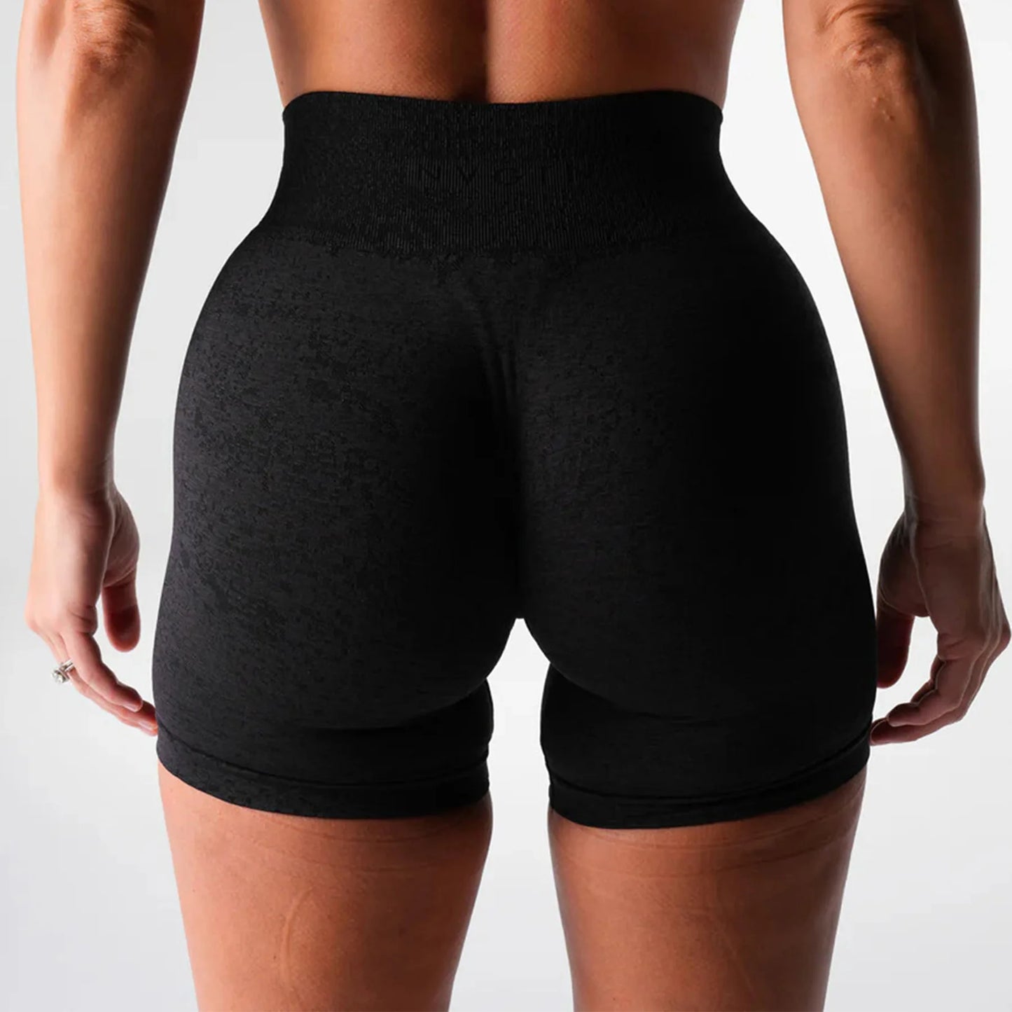 Women's Active Running Exercise Shorts Soft Stretchy Seamless Spandex/Nylon Four-Way Stretch Plus Size Fitness Pants Sexy-11