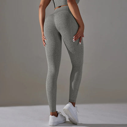 Seamless Workout Legging With Dot Tummy Control High Waist Yoga Leggings Women Non See Through Gym Fitness Pants-6