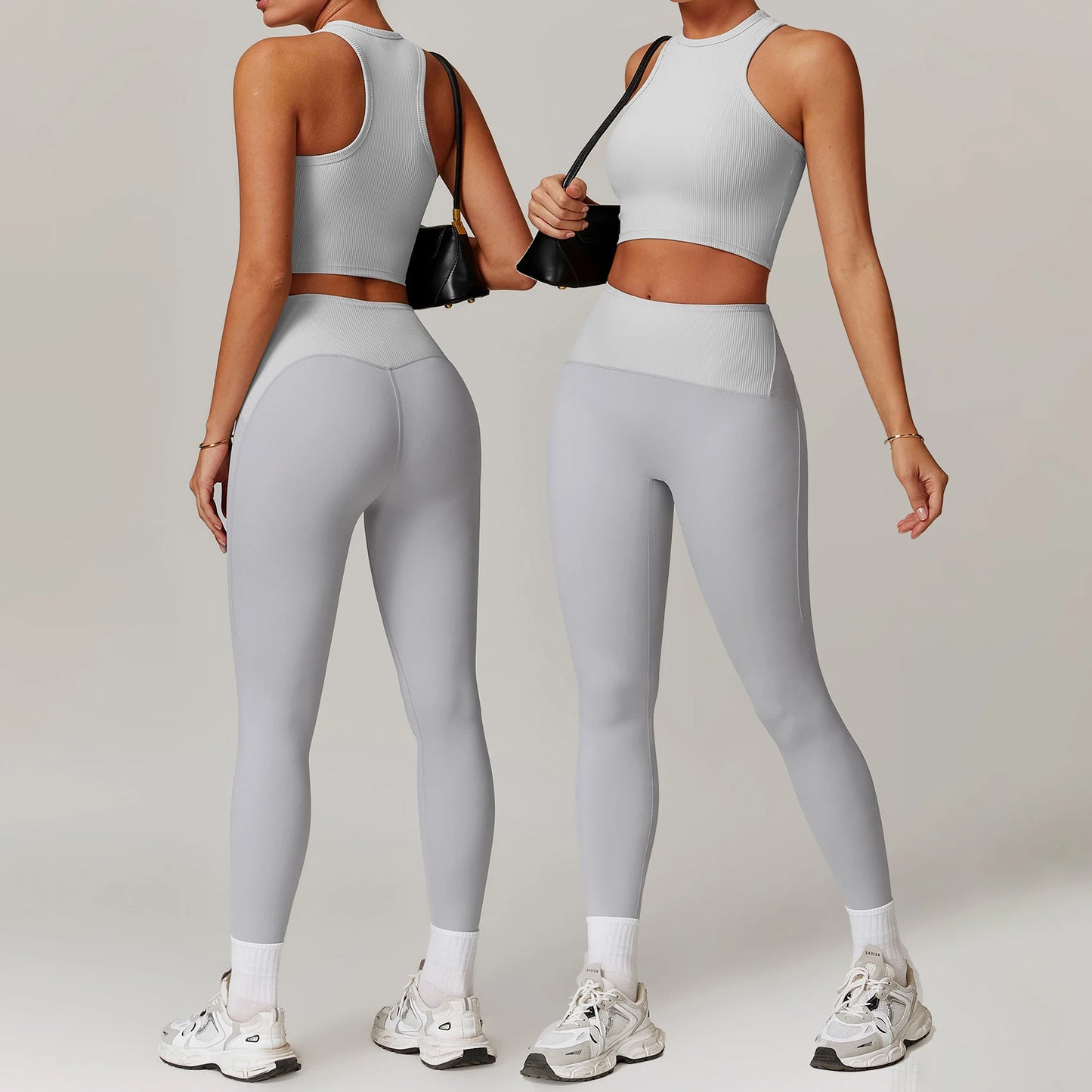 Factory Direct Sale Autumn Leggings Sets for Women Best Price Workout Sets Quick Dry Sportswear Athleisure Wear Sets Women-3