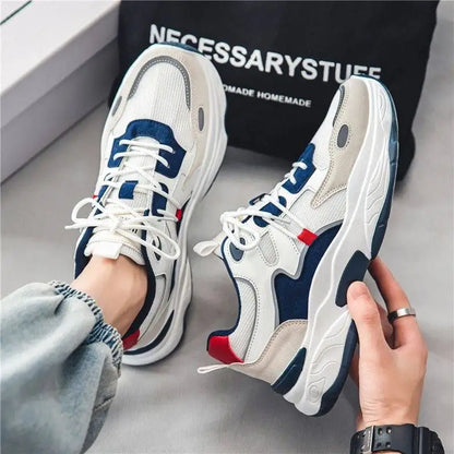 Men’s Lace-Up Breathable Athletic Sneakers-1