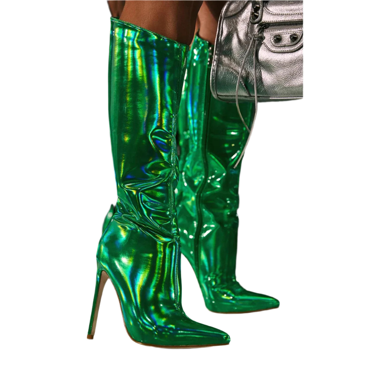 European and American Bright Boots 2022 New Pointed Toe High-heeled Women's Boots 35-42-3