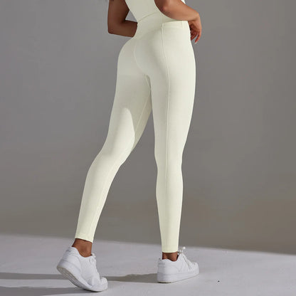 Seamless Workout Legging With Dot Tummy Control High Waist Yoga Leggings Women Non See Through Gym Fitness Pants-8