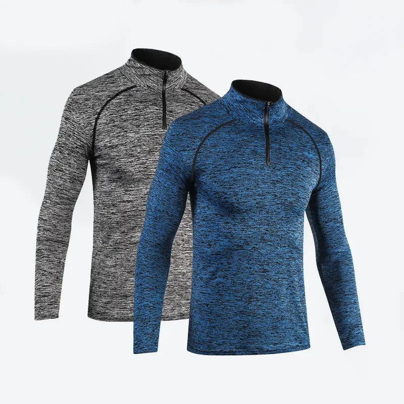 Custom Blank Slim Shirts Men Sport Long Sleeve T Shirt Quick Dry Outdoor Jogging T-shirt Gym Tops Wholesale Sportswear-0