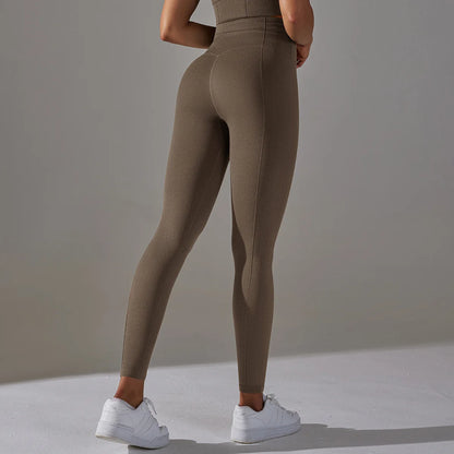 Seamless Workout Legging With Dot Tummy Control High Waist Yoga Leggings Women Non See Through Gym Fitness Pants-12