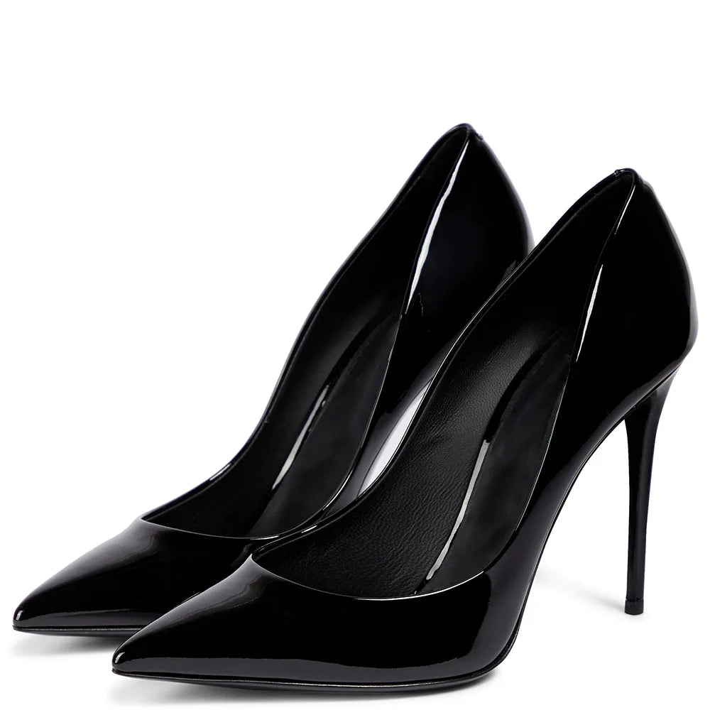 Heeled Pumps 10 CM Stiletto Pointed Toe Office Ladies Heels Women High Heel Dress Shoes-3