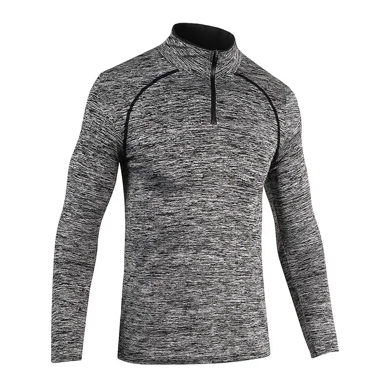 Custom Blank Slim Shirts Men Sport Long Sleeve T Shirt Quick Dry Outdoor Jogging T-shirt Gym Tops Wholesale Sportswear-6