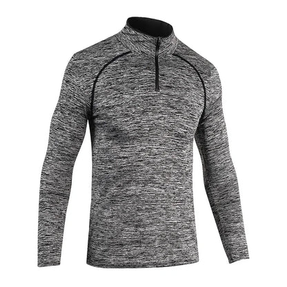 Custom Blank Slim Shirts Men Sport Long Sleeve T Shirt Quick Dry Outdoor Jogging T-shirt Gym Tops Wholesale Sportswear-6