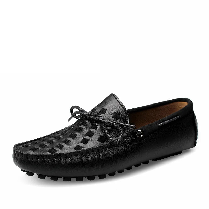 Accept OEM In Ready Stock Handmade Pure Real Genuine Leather Breathable 4 Season Men Dress Business Loafers-8