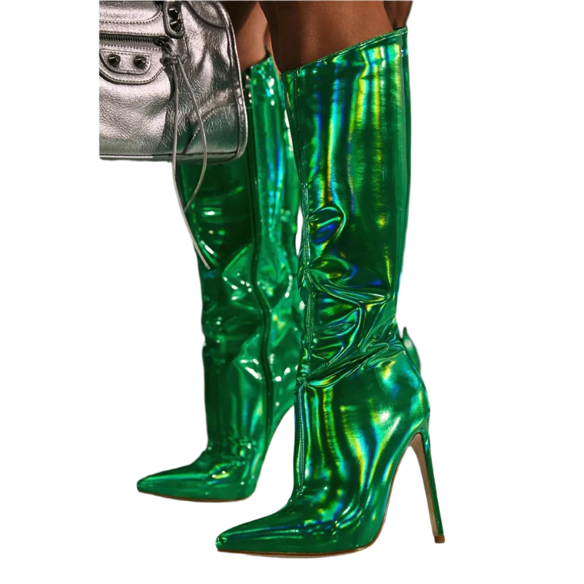 European and American Bright Boots 2022 New Pointed Toe High-heeled Women's Boots 35-42-6
