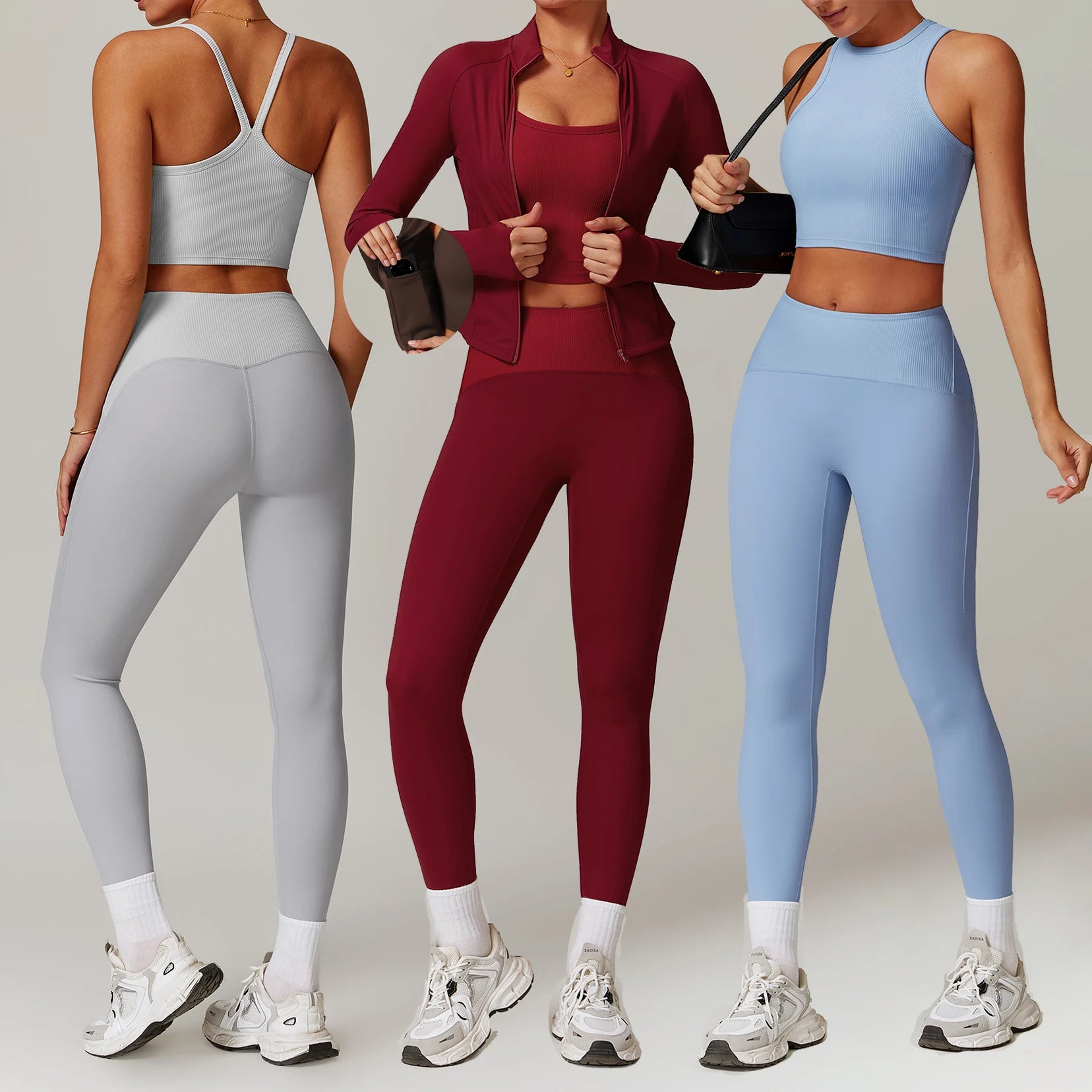 Factory Direct Sale Autumn Leggings Sets for Women Best Price Workout Sets Quick Dry Sportswear Athleisure Wear Sets Women-0