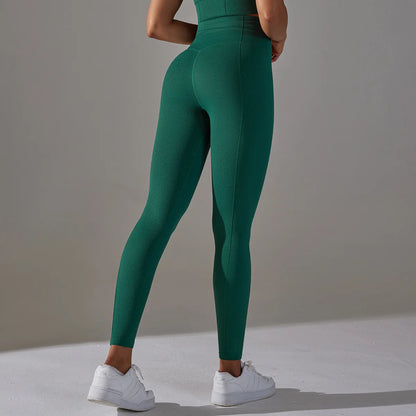Seamless Workout Legging With Dot Tummy Control High Waist Yoga Leggings Women Non See Through Gym Fitness Pants-10
