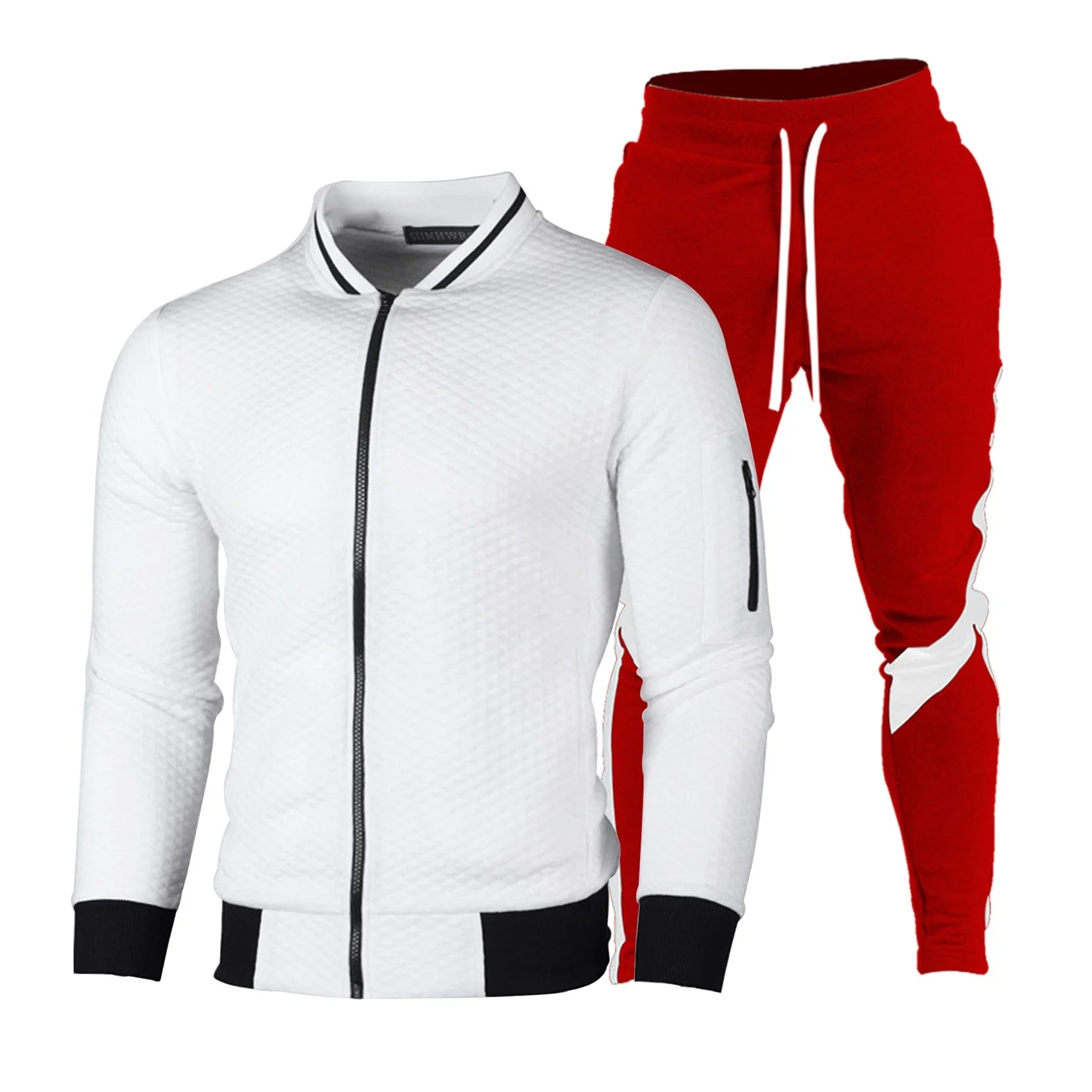 Oem Sports Wear Slim Fit Windbreaker Tracksuits For Men Stand Collar Streetwear Tracksuit-5