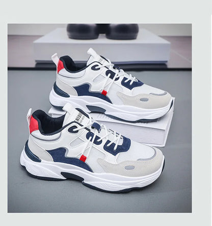 Men’s Lace-Up Breathable Athletic Sneakers-4