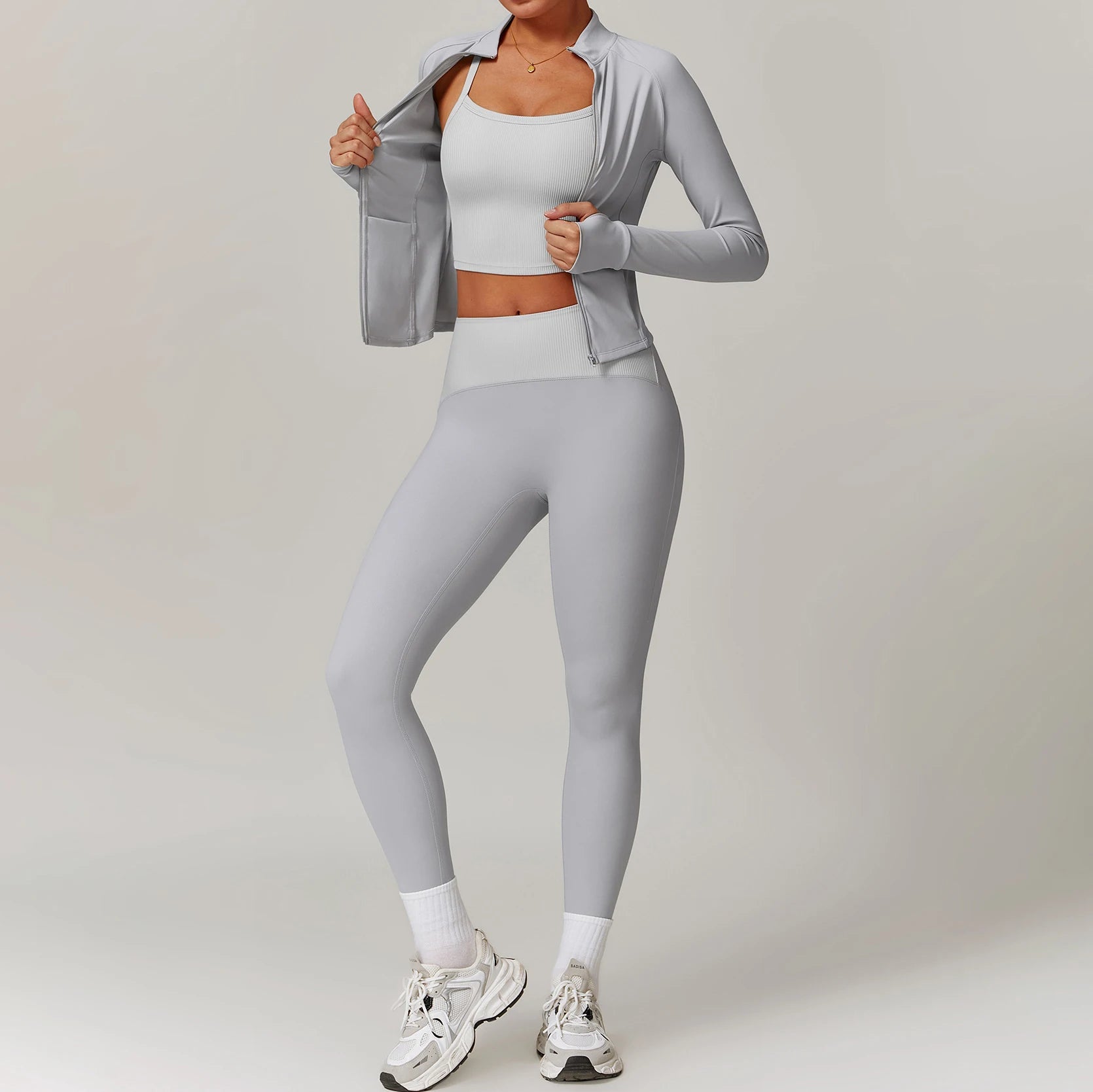 Factory Direct Sale Autumn Leggings Sets for Women Best Price Workout Sets Quick Dry Sportswear Athleisure Wear Sets Women-4