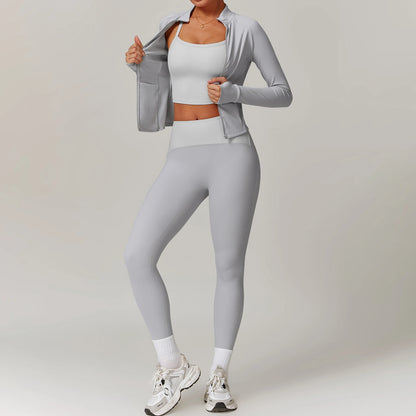 Factory Direct Sale Autumn Leggings Sets for Women Best Price Workout Sets Quick Dry Sportswear Athleisure Wear Sets Women-4