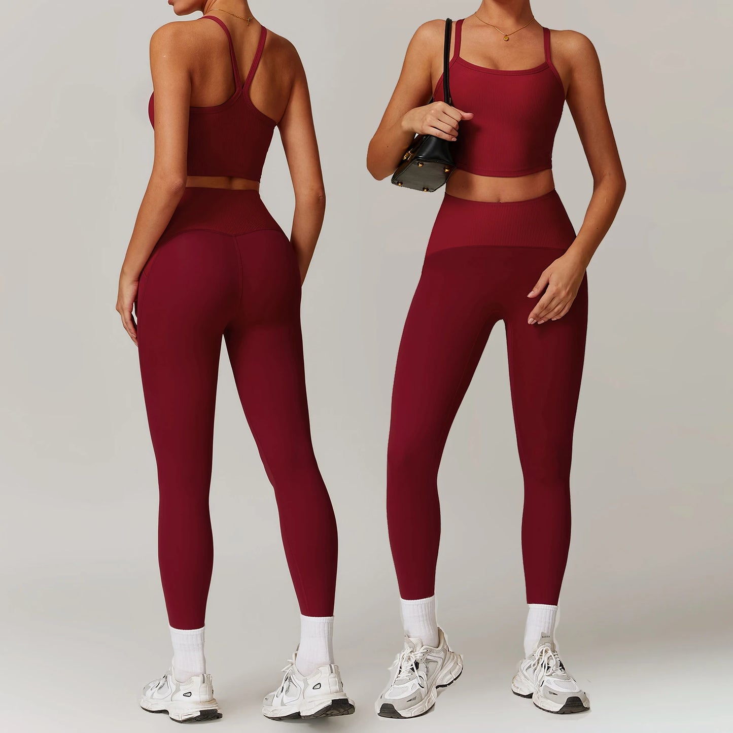 Factory Direct Sale Autumn Leggings Sets for Women Best Price Workout Sets Quick Dry Sportswear Athleisure Wear Sets Women-1