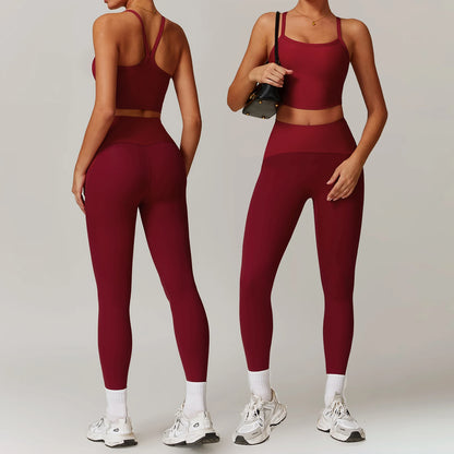 Factory Direct Sale Autumn Leggings Sets for Women Best Price Workout Sets Quick Dry Sportswear Athleisure Wear Sets Women-1