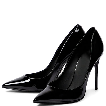 Heeled Pumps 10 CM Stiletto Pointed Toe Office Ladies Heels Women High Heel Dress Shoes-4