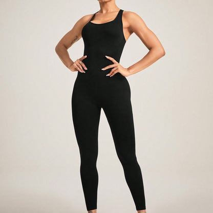 Seamless Camisole Jumpsuit – High Elastic Fit, Ultra-Comfortable