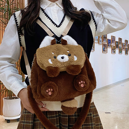 Coati Plush Backpack – Cute Cartoon Animal Plush Bag for Kids & Adults