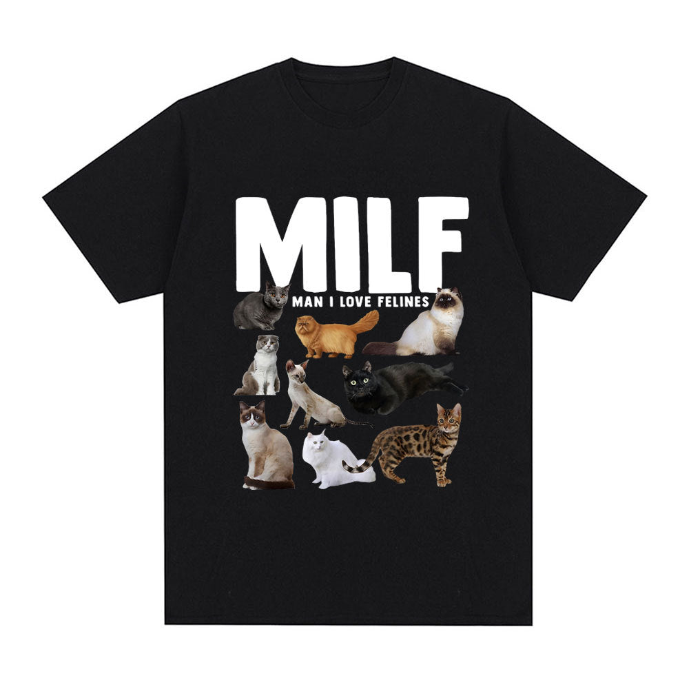 Pawsitively Hilarious – Funny Cat Lover Graphic T-Shirt for Meowgical Humans