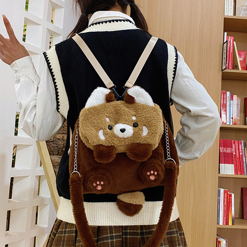 Coati Plush Backpack – Cute Cartoon Animal Plush Bag for Kids & Adults