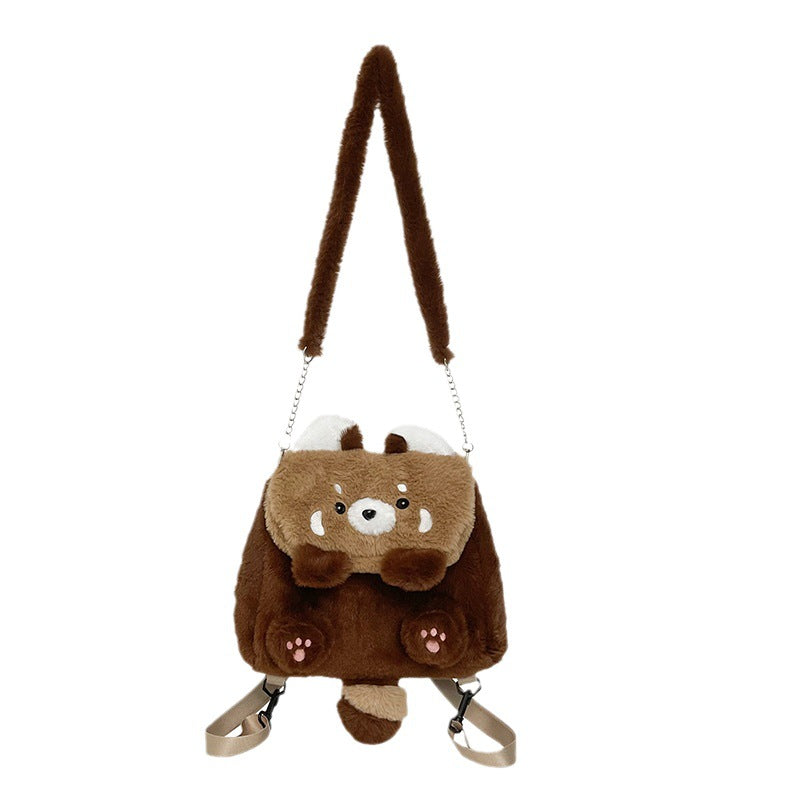 Coati Plush Backpack – Cute Cartoon Animal Plush Bag for Kids & Adults