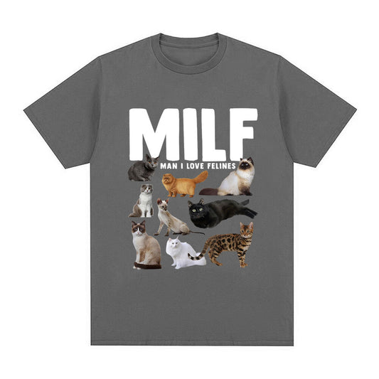 Pawsitively Hilarious – Funny Cat Lover Graphic T-Shirt for Meowgical Humans