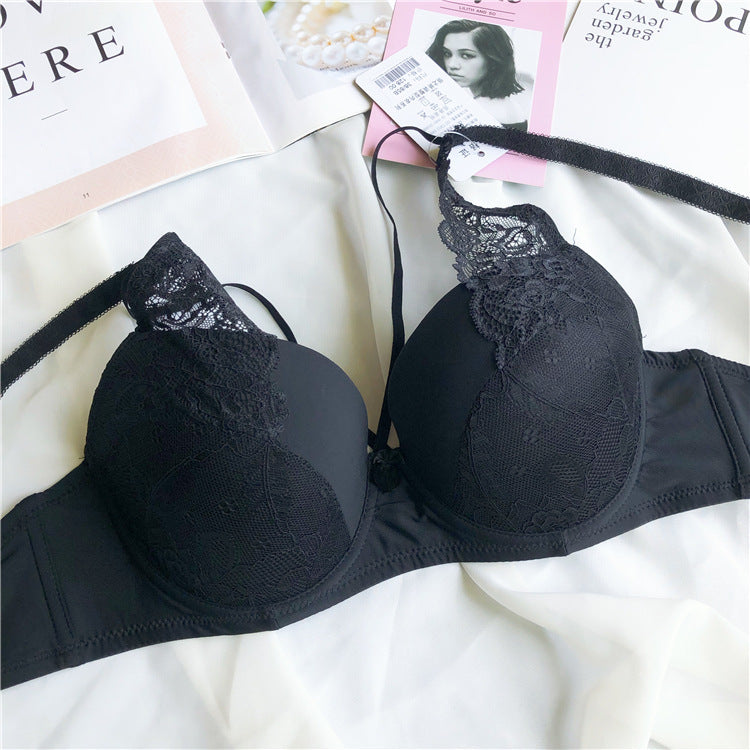 Plus Size Thin Lace Lingerie – Bust-Enhancing & Gathering Design