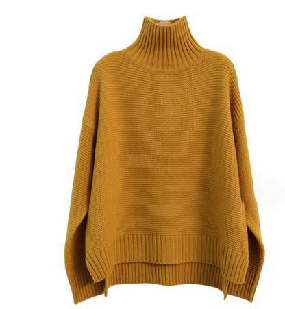 Women’s Cashmere Turtleneck Sweater – Soft Knitted Base Layer Pullover