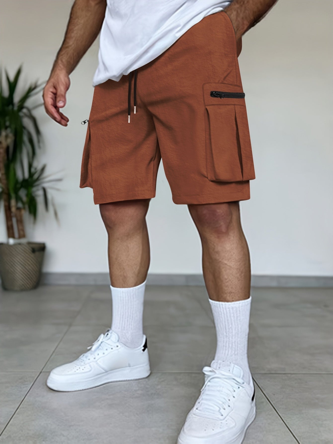 Outdoor Multi-Pocket Workwear Shorts