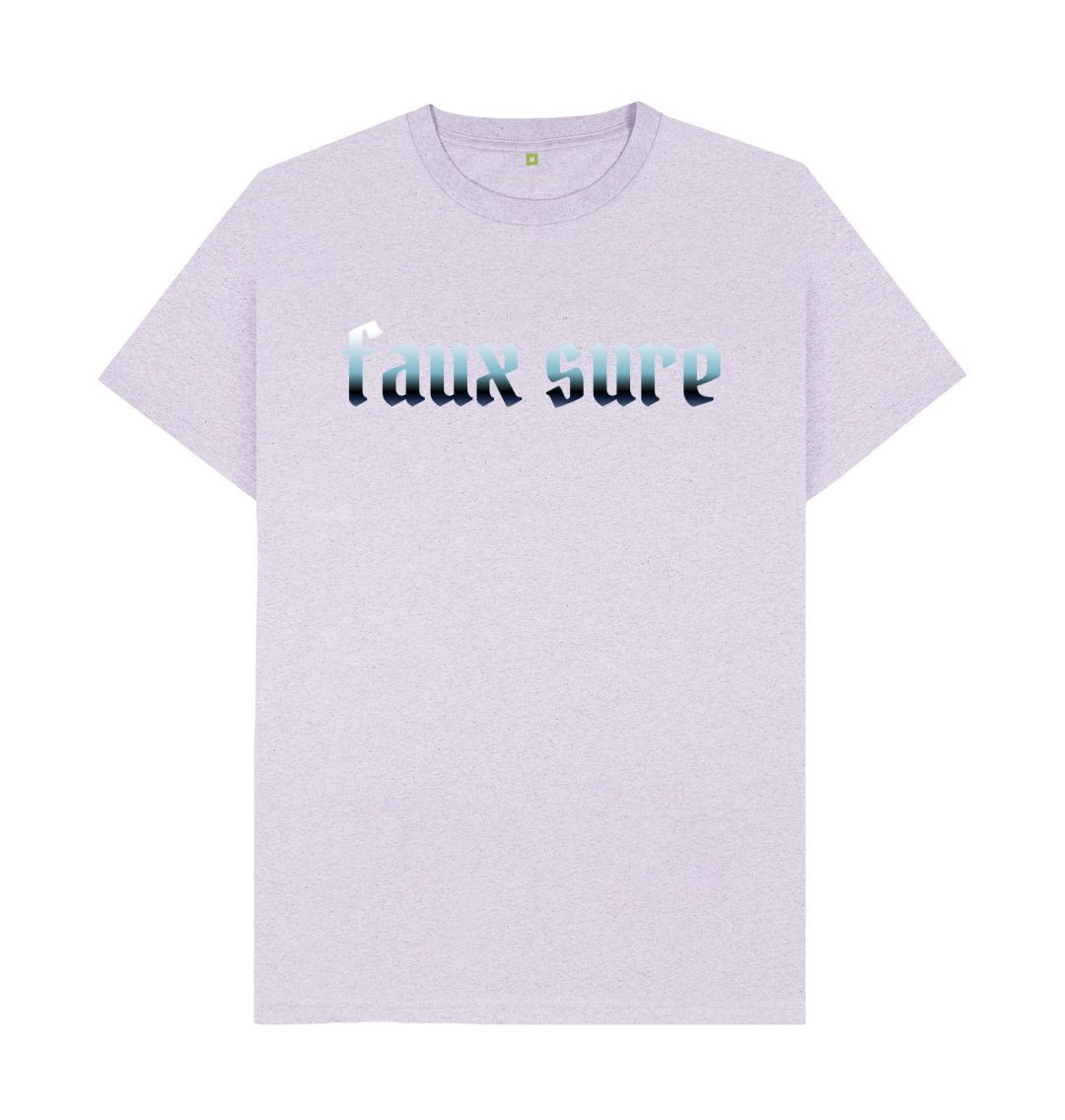 Light Purple Men's Faux Sure Print T-Shirts