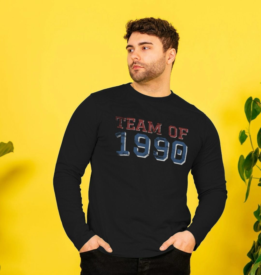 TEAM OF 1990 Print Men's Sweatshirt