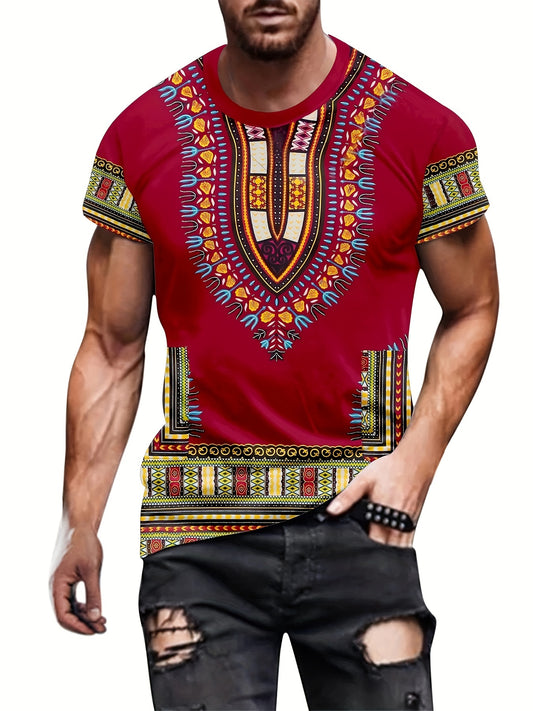Lightweight Polyester Printed Tee – Casual Wear