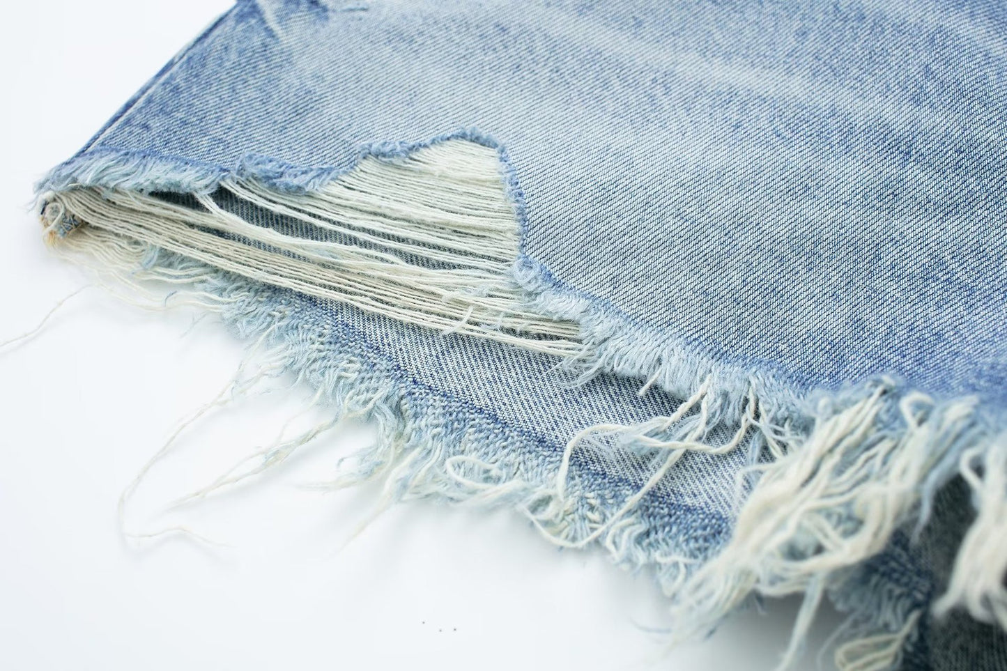 Women's Raw Edge Denim Casual Shorts