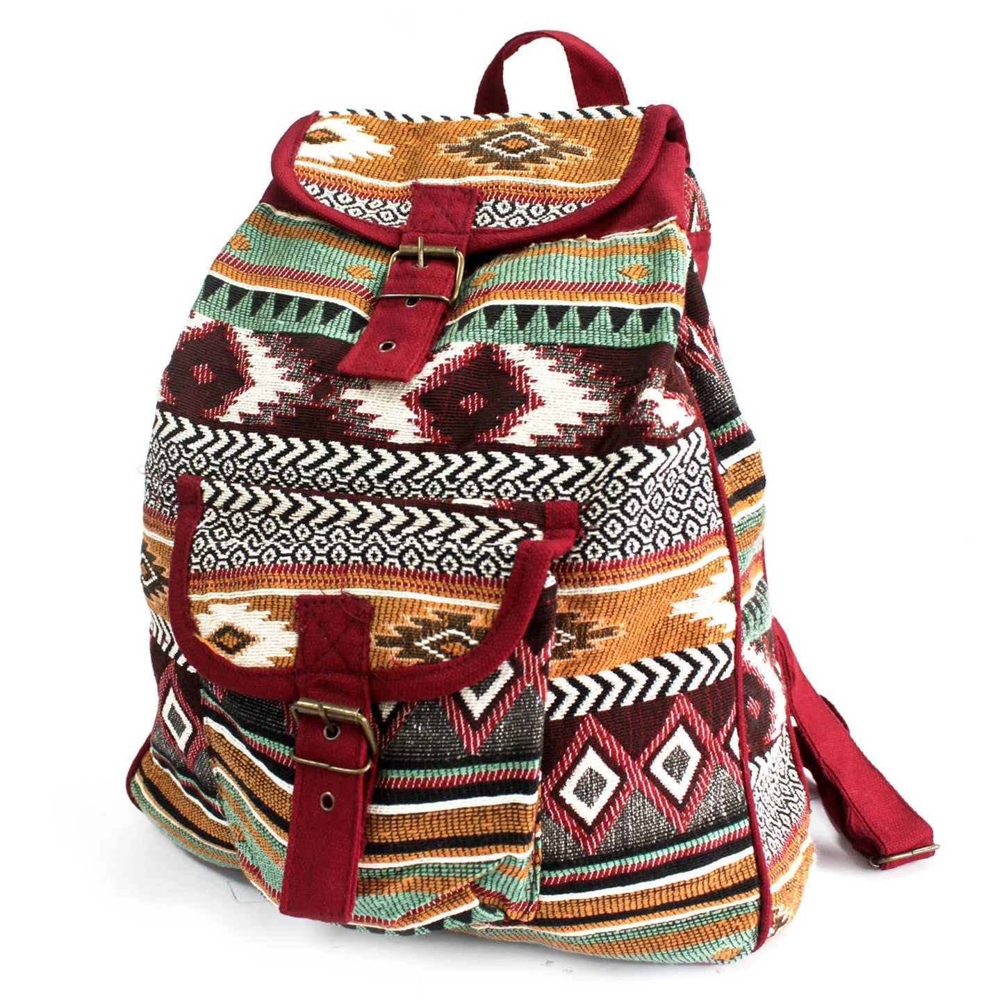 JNS-02 - Jacquard Bag - Chocolate Backpack