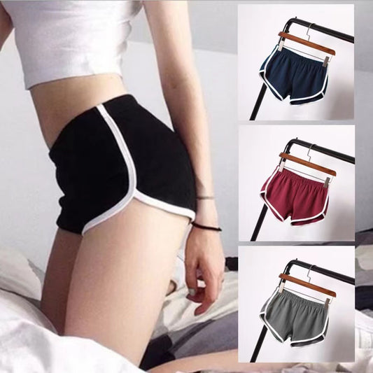 Women's Solid Color Breathable Workout Shorts