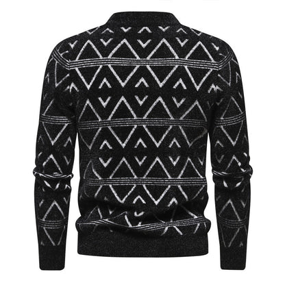 Men's Round Neck Pullover Thick Sweater