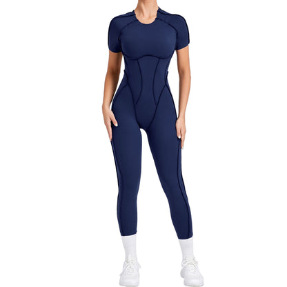 Women’s One-Piece Sports Yoga Jumpsuit – Seamless Fitness Bodysuit for Gym & Activewear