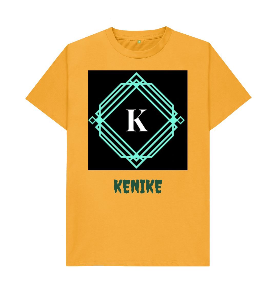 Mustard Men's Kenike Brand Print T-Shirts