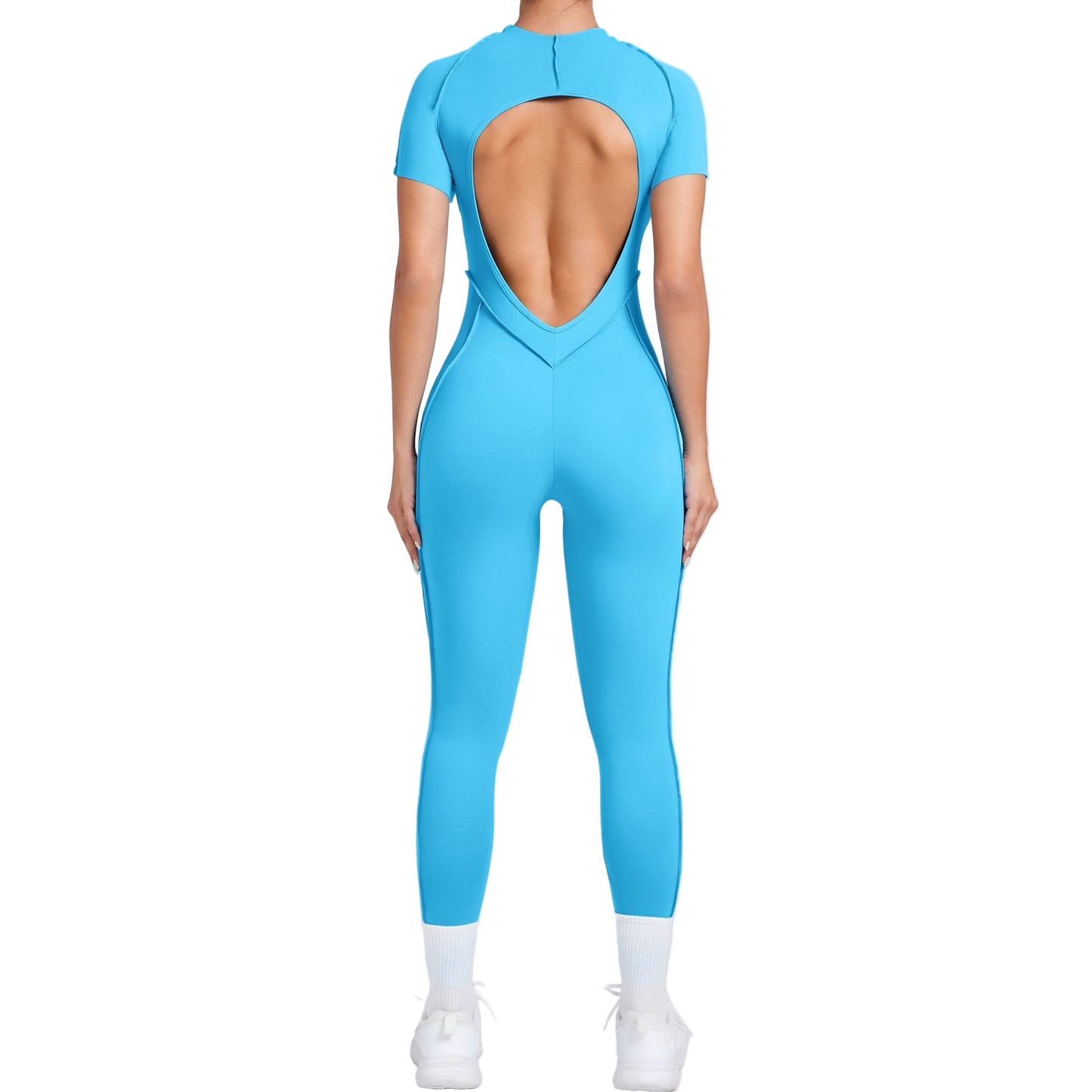 Women’s One-Piece Sports Yoga Jumpsuit – Seamless Fitness Bodysuit for Gym & Activewear