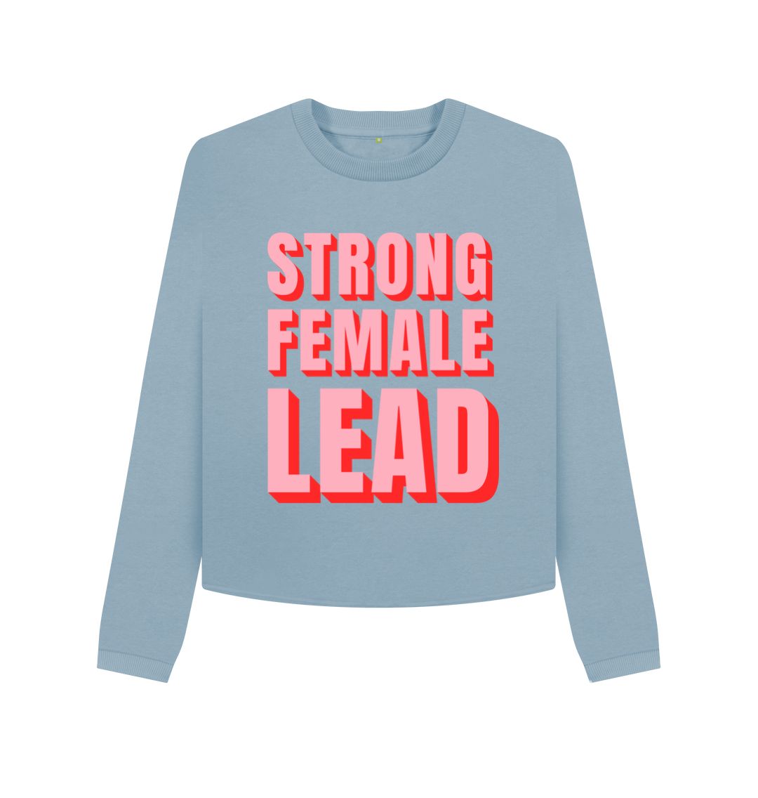 Stone Blue Women 'Strong Female Lead Print Jumper