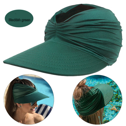 Women's New Empty Top Sunscreen Sports Beach Sun Hat