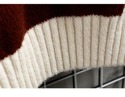 Men’s Half High Collar Thick Knit Sweater