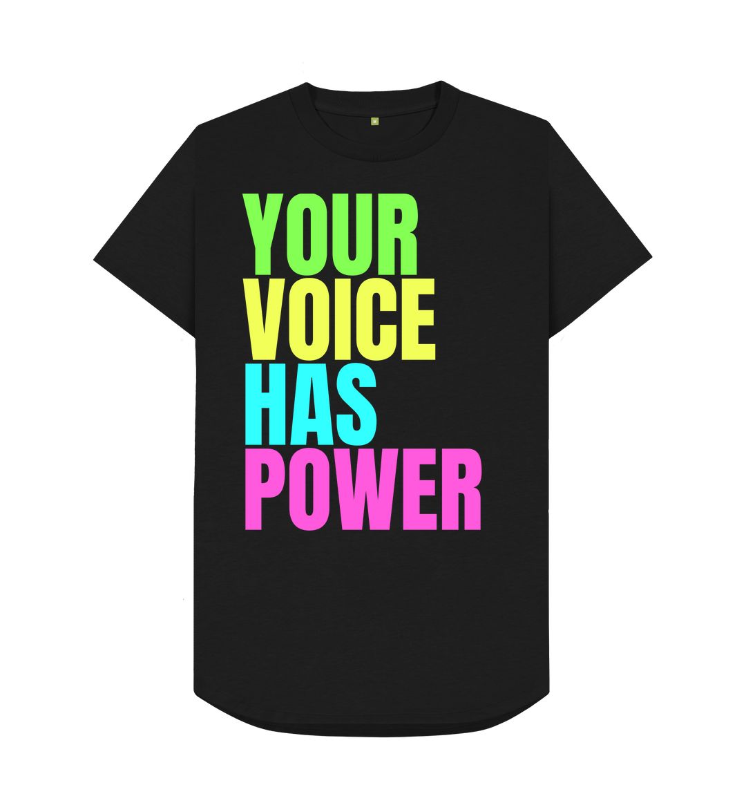 Black Your Voice Has Power Men's Print T-Shirts