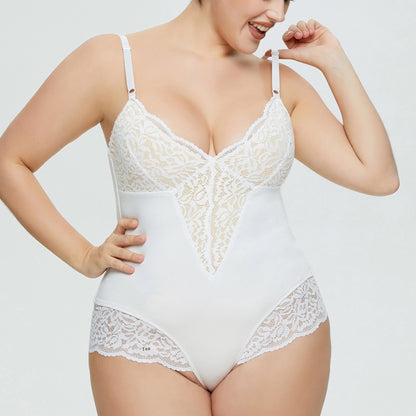 Women’s Sexy Lace Stitching T-Back Jumpsuit – One-Piece Lingerie Bodysuit