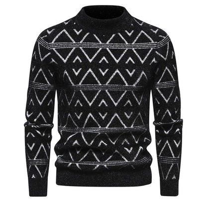 Men's Round Neck Pullover Thick Sweater