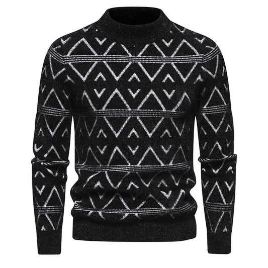 Men's Round Neck Pullover Thick Sweater