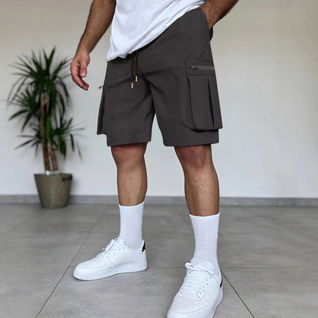 Outdoor Multi-Pocket Workwear Shorts